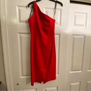 NTW Karen Millen one shoulder midi dress